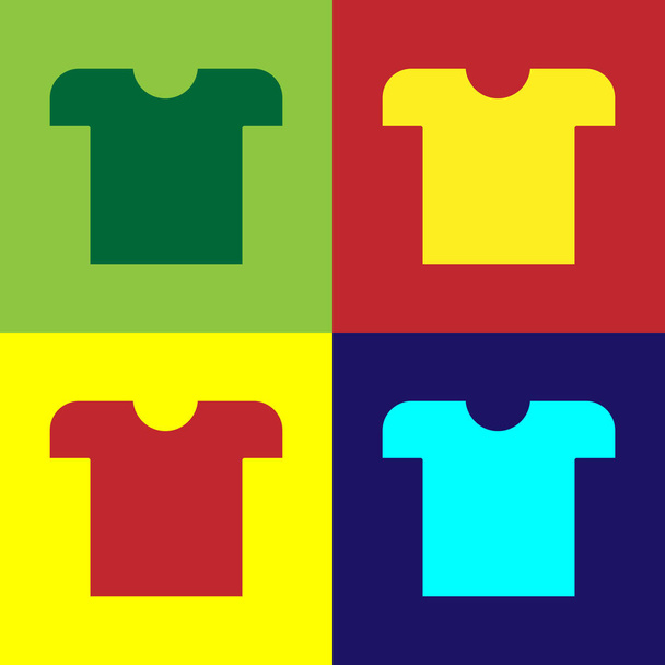 Χρώμα T-shirt εικονίδιο απομονώνονται στο φόντο χρώμα. Εικονογράφηση διανύσματος - Διάνυσμα, εικόνα