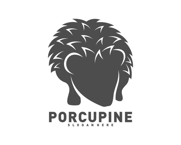 Porcupine logo icono diseño vector ilustración
 - Vector, Imagen