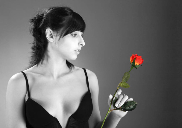 j-and the rose - Valokuva, kuva