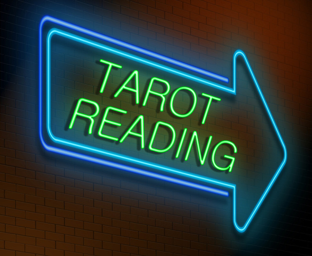 Tarot lezing concept. - Foto, afbeelding