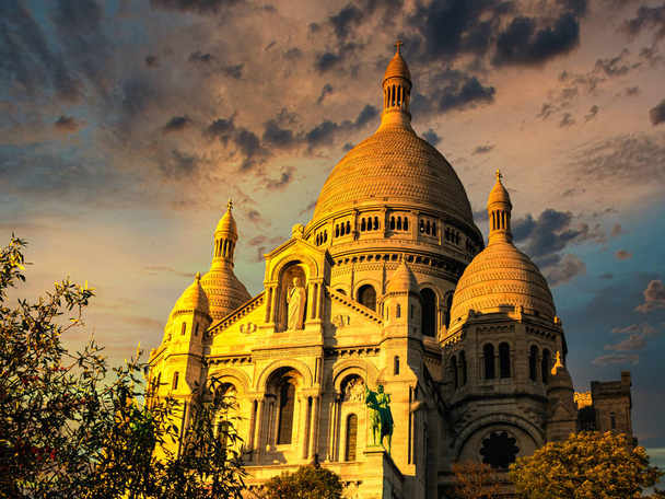 Знаменитая фелика Сакре Кер, Париж, Франция - Фото, изображение