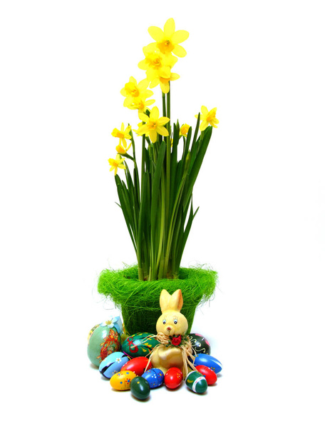 holiday colorful concept of happy easter decorations - Photo, Image