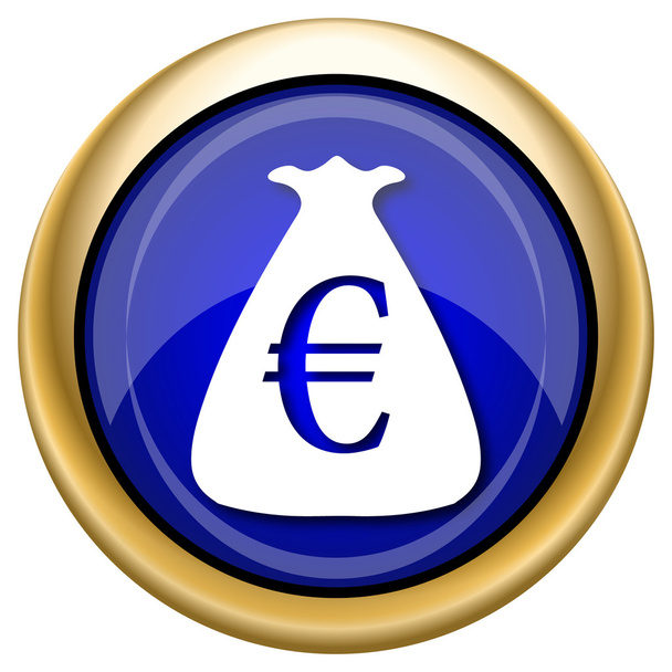 εικονίδιο σάκο ευρώ - Φωτογραφία, εικόνα