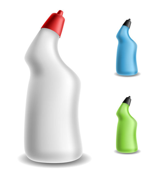 Toilet detergent bottle set - Vetor, Imagem