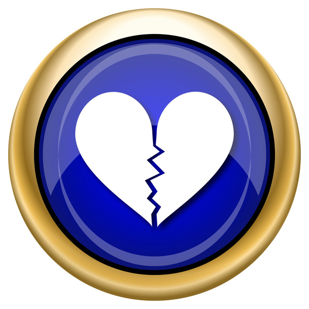 Icono del corazón roto - Foto, imagen