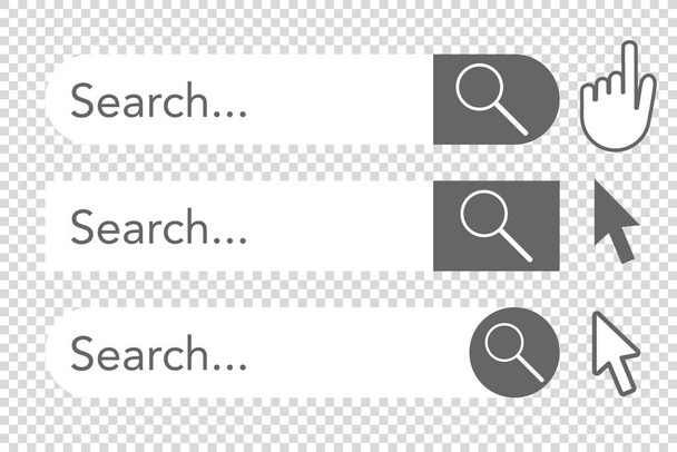 Icono de barra de búsqueda de interfaz de ilustración vectorial concepto
 - Vector, imagen