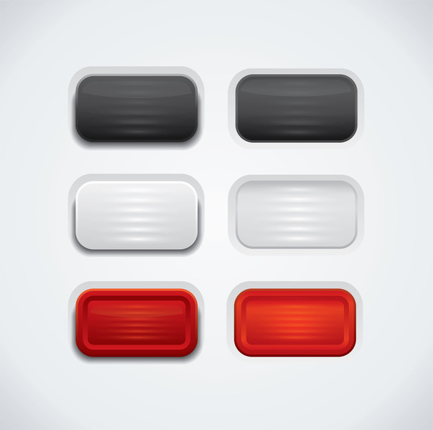 UI push buttons - Vetor, Imagem