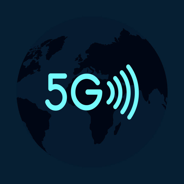 5g New Wireless Internet Wifi Connection, Vector Illustration. - ベクター画像