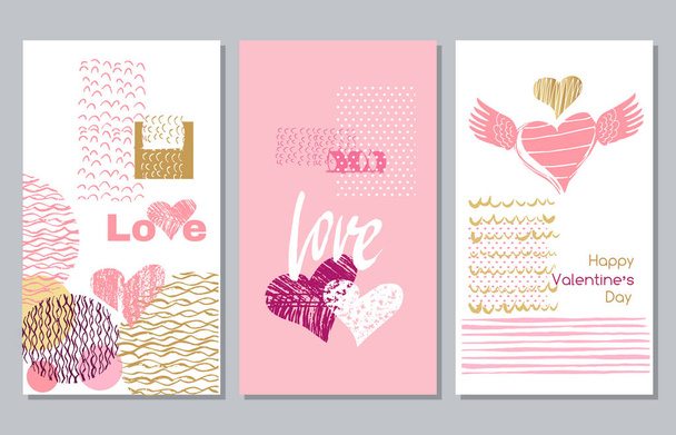 Love cards set 5 - Vector, afbeelding
