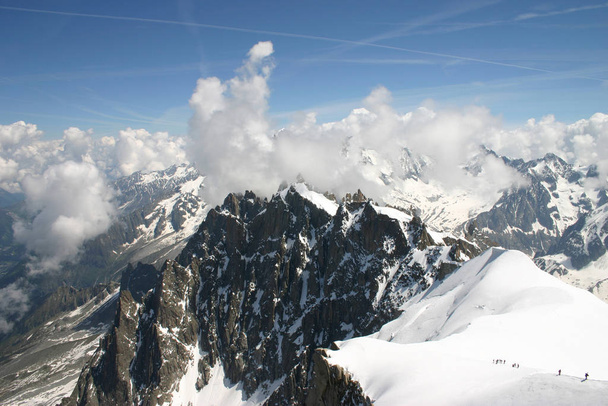 alpine panorama (aiguille du midi) - Фото, зображення