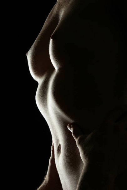 erotic nude photo, naked woman, female body - Foto, afbeelding
