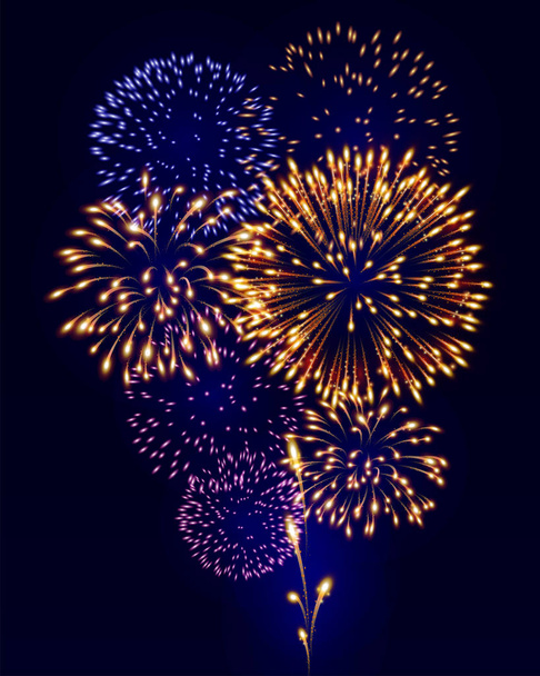 fundo colorido festival fogos de artifício com espaço de cópia
 - Vetor, Imagem