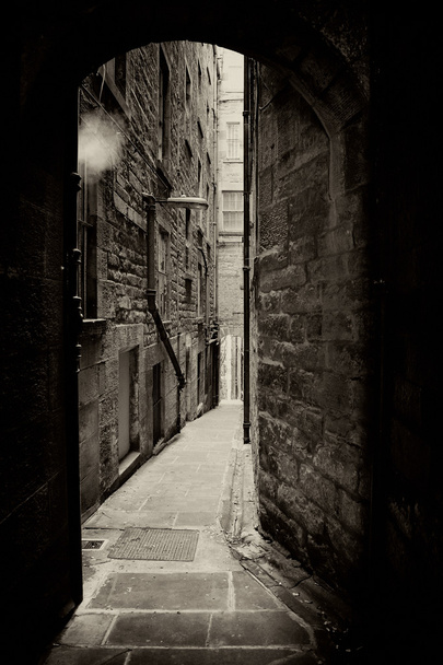Edinburgh alley sepia - Photo, Image