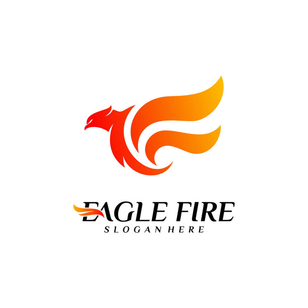 phoenix fire bird logo design konzepte. Vektor für das Logo des Taubenadlers. Symbolbild - Vektor, Bild