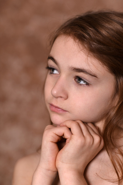 close-up portrait of a girl - Fotografie, Obrázek