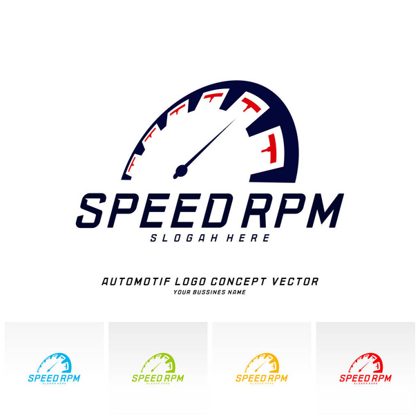 Вектор дизайна логотипа скорости. Быстрый шаблон логотипа Speedometer. символ значка
 - Вектор,изображение