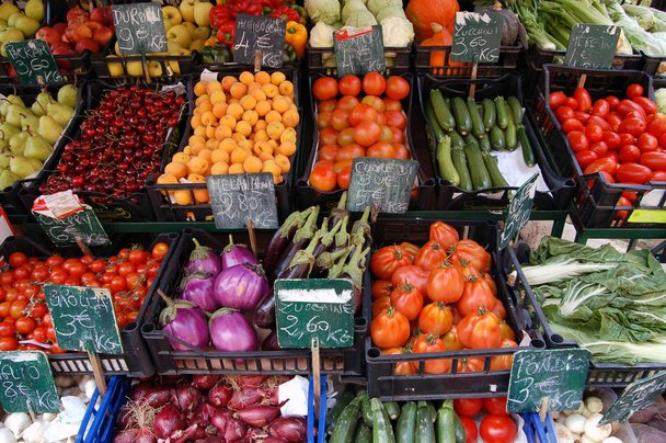 fresh fruits and vegetables - Foto, Bild