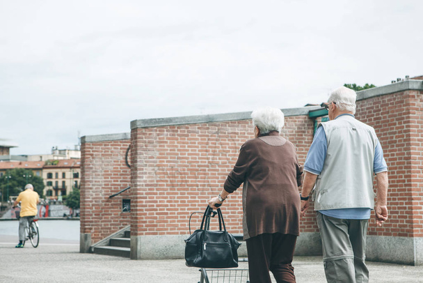 An elderly couple or senior citizens - Photo, Image