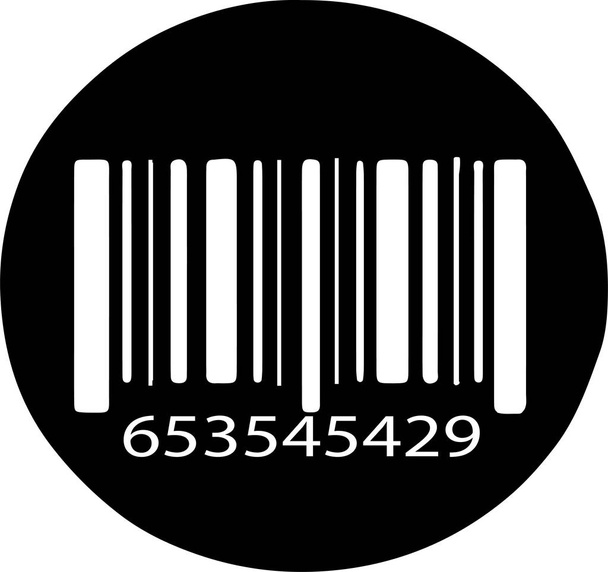 bar code icon isolated on background - Vector, Image
