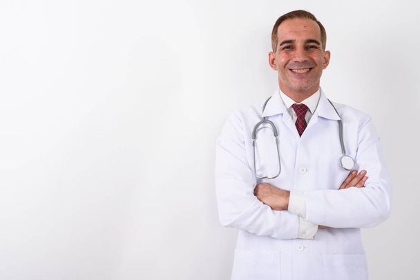 Portret dojrzałego przystojnego lekarza perskiego - Zdjęcie, obraz