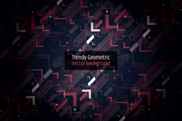 Trendy abstract geometric background_03 - Vector, Image