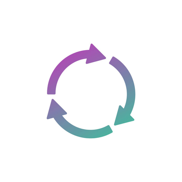 Kierrätä kuvake Logo Concept Vector malli. Yksinkertainen logo vektori kuva graafisen ja web suunnittelu
. - Vektori, kuva