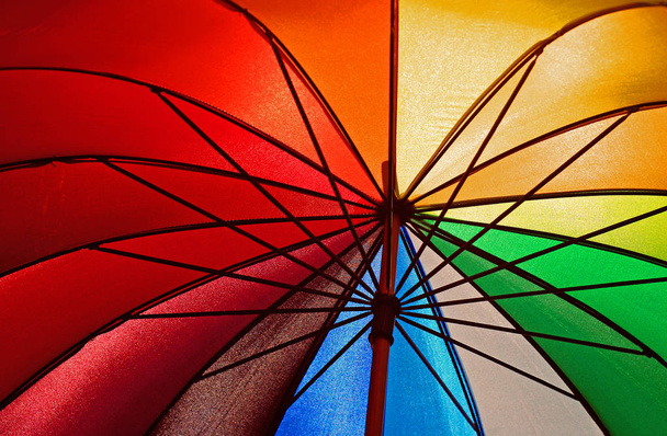 colorful umbrella in the sky - Zdjęcie, obraz