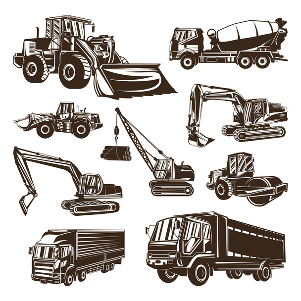 Heavy equipment Logo design Vector. Heavy equipment Logo template. Illustration - Vector, Image