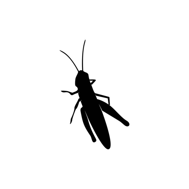 Grasshopper Logo Design Vector Illusztráció. Szöcske tervezési sablon - Vektor, kép