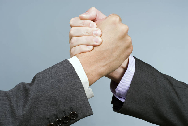 close up of handshaking, business concept  - 写真・画像