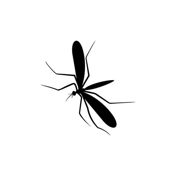 Mosquito Logo Design Vector Illustration. Modelo de design de mosquito
 - Vetor, Imagem