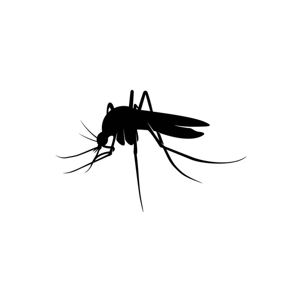 モスキートロゴデザインベクターイラスト。蚊のデザインテンプレート - ベクター画像