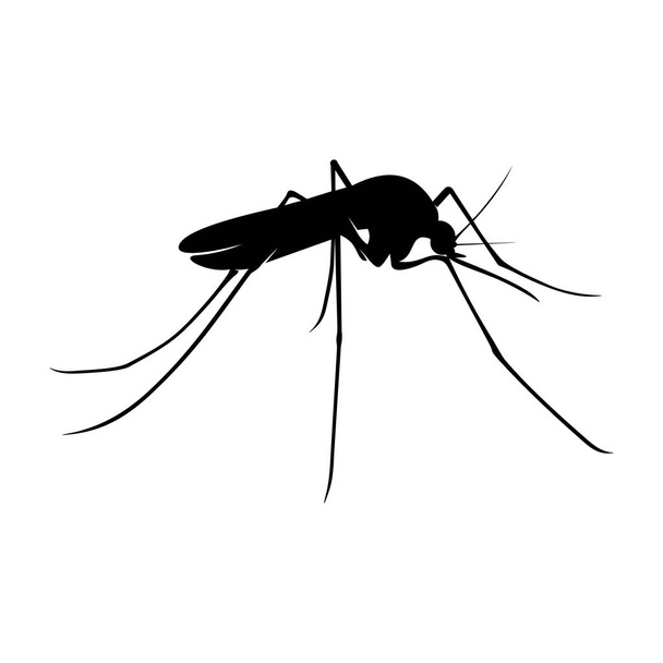 モスキートロゴデザインベクターイラスト。蚊のデザインテンプレート - ベクター画像