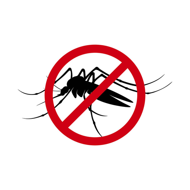 Mosquito Logo Σχεδιασμός Διάνυσμα Εικονογράφηση. Πρότυπο σχεδίασης κουνουπιών - Διάνυσμα, εικόνα