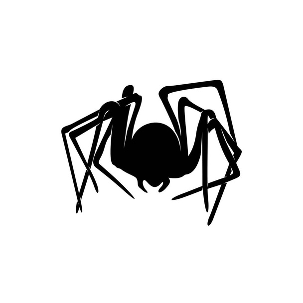 Hämähäkkivektorin suunnittelulogo. Hämähäkit kuvitus eri muotoja ja erilaisia liikkeitä
 - Vektori, kuva