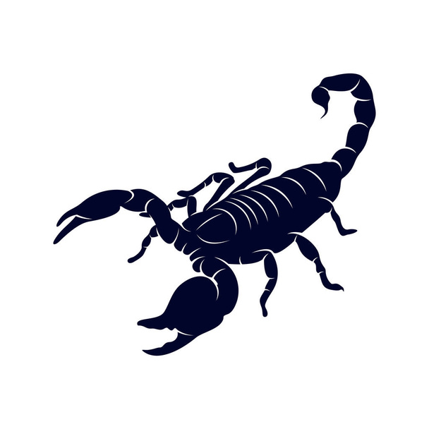 Escorpión Logo Vector, imagen vectorial para el tatuaje, símbolo o logotipo, Plantilla de ilustración
 - Vector, Imagen