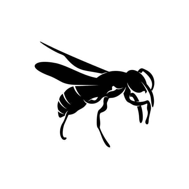 Вектор дизайна логотипа пчелы. Символ иконы. Шаблон
 - Вектор,изображение