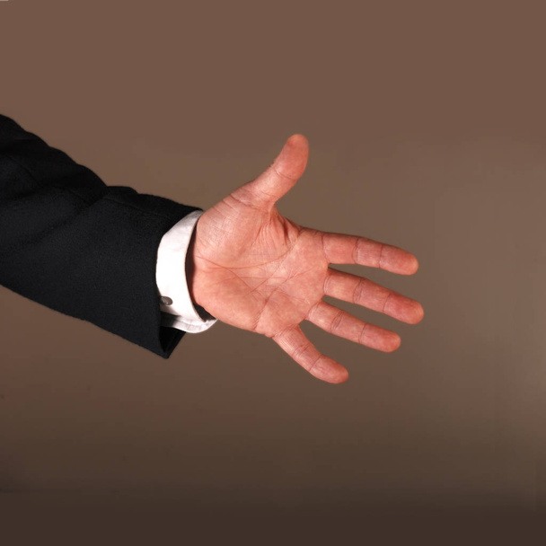 businessman showing thumb up gesture - Фото, зображення