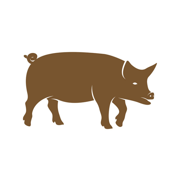 Porc Logo Design vecteur. Illustration du modèle. Symbole icône
 - Vecteur, image