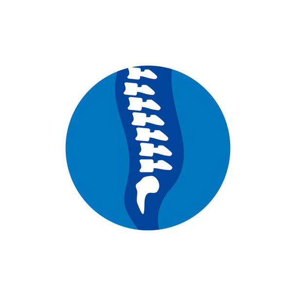 Menselijk bot orthopedisch Logo Concept Vector. Botröntgenfoto van menselijke gewrichten. Anatomie skelet plat ontwerp Template illustratie. Ikoon Symbool - Vector, afbeelding