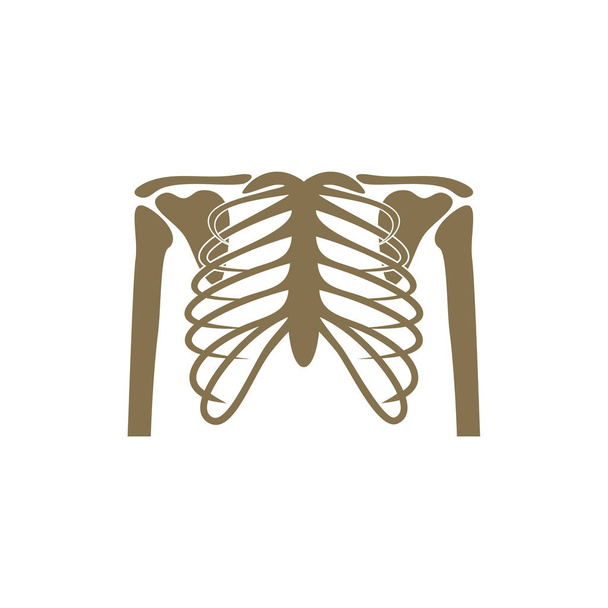 Osso umano ortopedico Logo Concept Vector. Immagine radiografica ossea delle articolazioni umane. Scheletro anatomico disegno piatto Modello illustrazione. Simbolo icona
 - Vettoriali, immagini