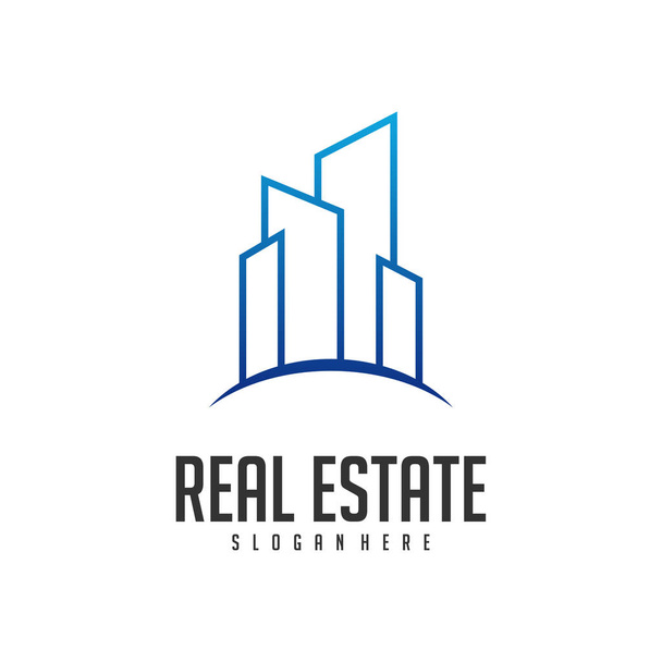 Building Idea logo template, Modern City logo ontwerpen concept, Real Estate logo Vector Illustratie - Vector, afbeelding