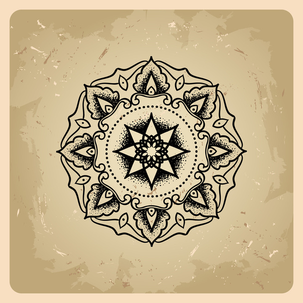 Ornament circle mandala - Vector, Imagen