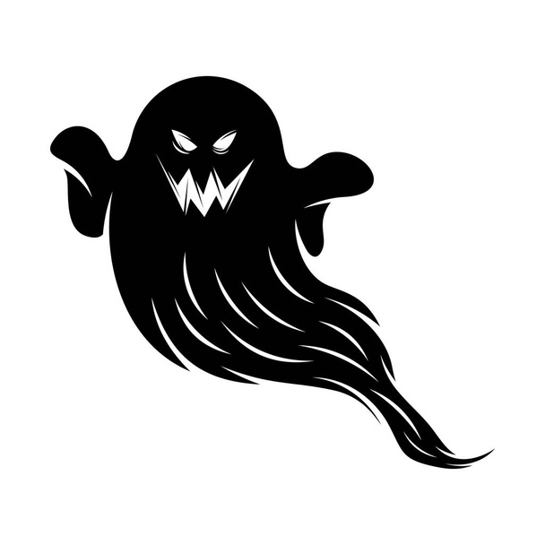 Geist für Halloween-Design Vektor isoliert. glückliche Halloween-Vorlage Illustration - Vektor, Bild