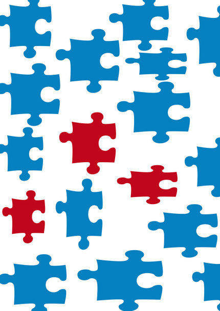jigsaw puzzle, connectivity game - Foto, afbeelding