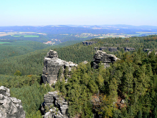 view from the papststein towards northeast 2 - Fotoğraf, Görsel