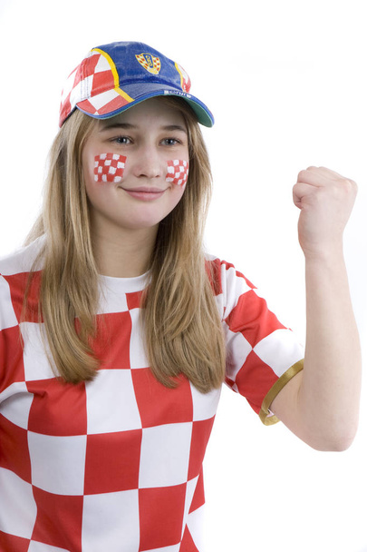 croatia fan - euro 2008 - Φωτογραφία, εικόνα