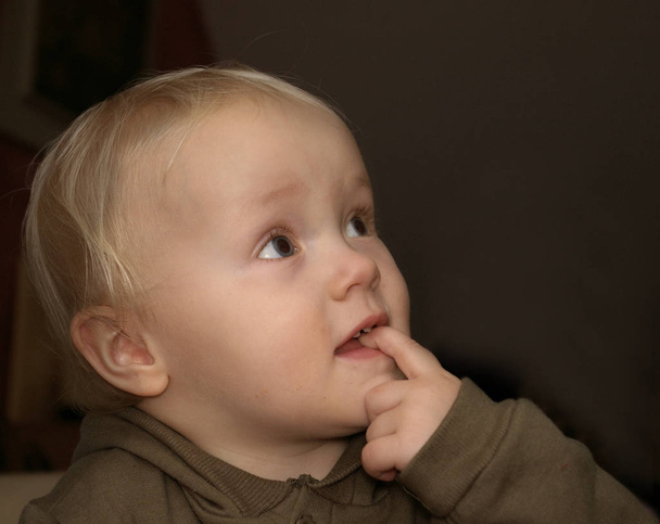 Closeup portrait of cute baby - Fotografie, Obrázek