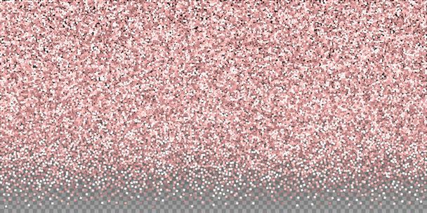 Confettis étincelants luxe or rose paillettes. Scatt - Vecteur, image