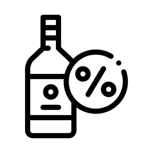 Illustration vectorielle de contour d'icône de bouteille de boisson
 - Vecteur, image